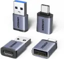UGREEN Adaptateur USB C vers USB A OTG 10Gbps Lot de 4 Adaptateur Type A vers Type C Charge Rapide
