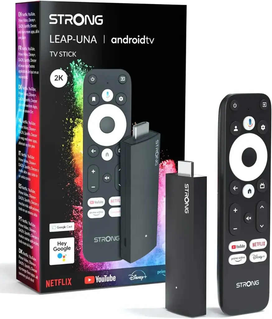 [Leap-UNA] STRONG Leap-UNA Stick De Streaming Box Android TV, Wi-FI, Chromecast Intégré, Box TV Android 11