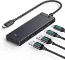 UGREEN 10Gbps Hub USB C 3.2 Gen2 vers 4 Data Ports 2A,2C Adaptateur Multiport USB Câble 30cm