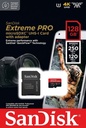 SanDisk Extreme PRO microSDXC 128 Go, 250/120 Mo/s avec adaptateur SD