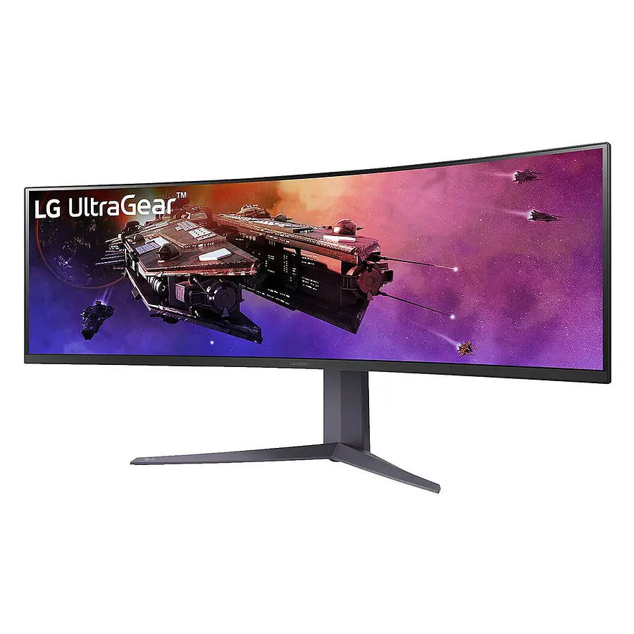 Moniteur gaming OLED 45" LG UltraGear™ 45GR75DC- 5120 x 1440 pixels - 1 ms- 32/9 - 200 Hz  - Dalle VA incurvée Noir