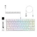 ATTACK SHARK R82 HE Clavier Gaming Filaire 75 %, Switch Magnétique , RVB Blanc