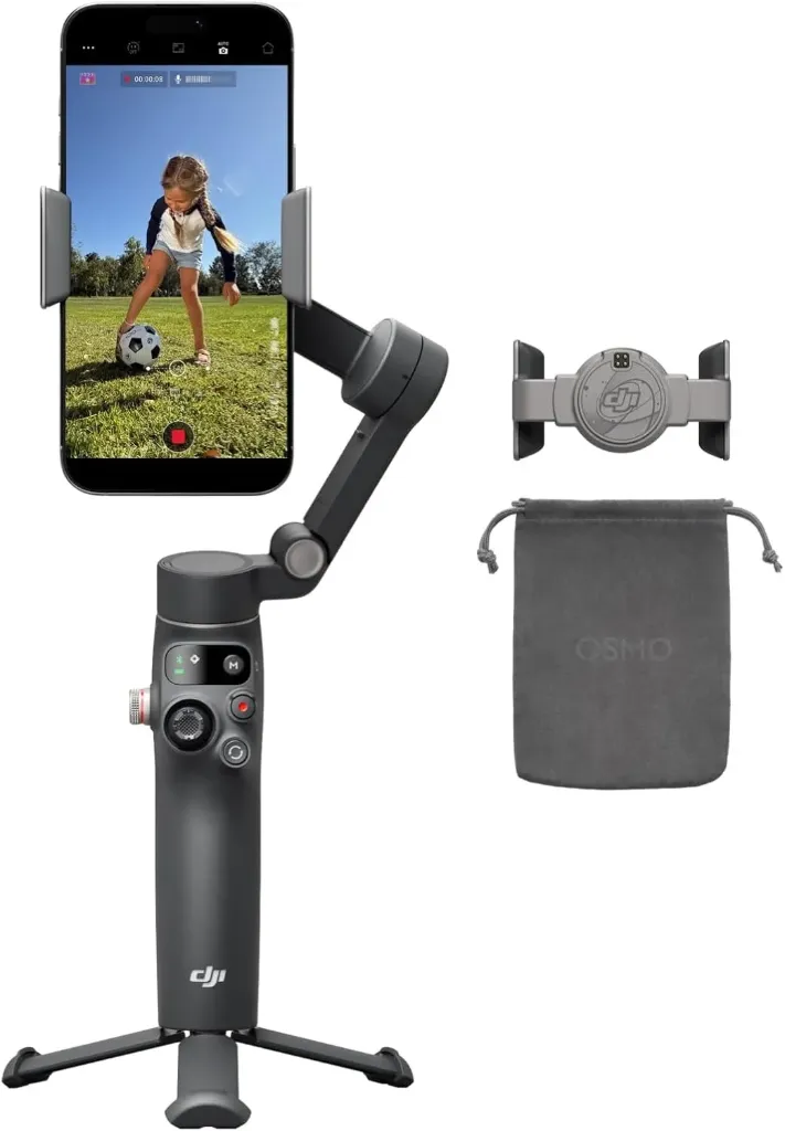 DJI Osmo Mobile 8, stabilisateur smartphone 3 axes (Gris anthracite)