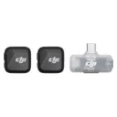 DJI Mic Mini (2 TX + 1 RX Mobile), Microphone sans Fil pour iPhone/Android, prêt à l’Emploi, Compact et léger, appairage Entre modèles, Audio de Haute qualité, Transmission Stable, réduction du Bruit