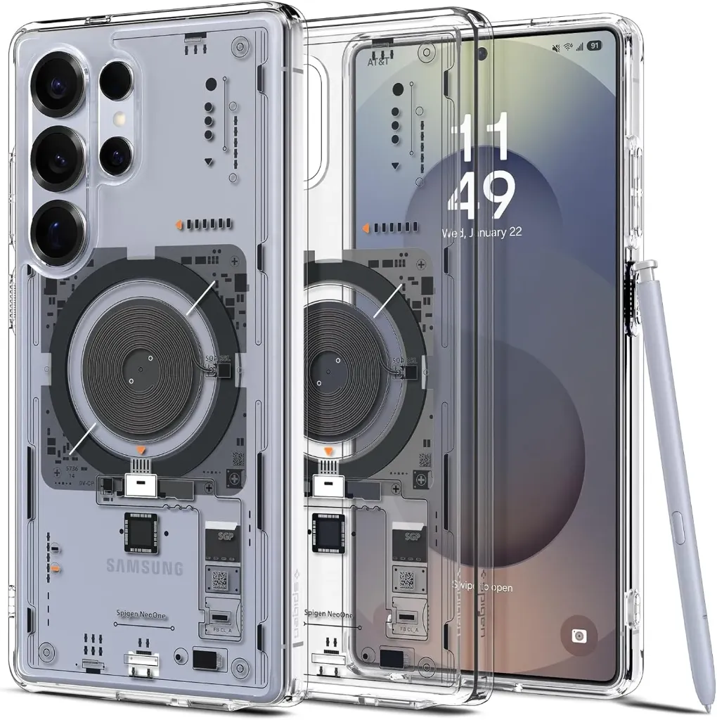 Spigen Ultra Hybrid MagFit Coque Compatible avec Samsung Galaxy S25 Ultra - Neo One