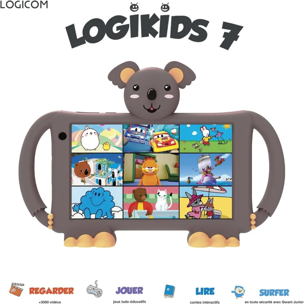 Logikids 7 - Tablette Enfant - 7 pouces - 2Go - 16Go