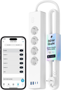 Meross Multiprise Connectée Matter (Type F), 16A Multiprise WiFi GaN USB C PD 30W avec Matter Simple Setup, Compatible avec Alexa, Apple Home et Google Home, 4 Prises CA, 2 USB-A et 2 USB-C