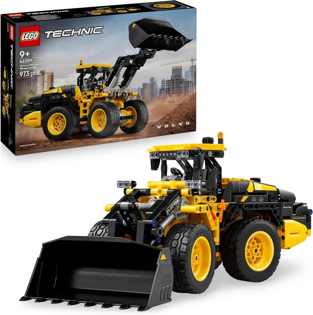 [42209] LEGO Technic Volvo L120 Electric Wheel Loader - Construction Vehicle Toy with Articulated Steering and Moving Shovel - Birthday Gift for 9+ Year Old Boys - 