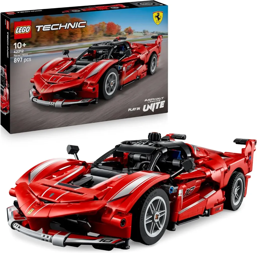 [42212] LEGO Technic Ferrari FXX K - Jouet Voiture de Course - Maquette de Construction avec Moteur V12, Différentiel & Pistons Mobiles - Décoration Automobile - Cadeau pour Garçon dès 10 Ans 
