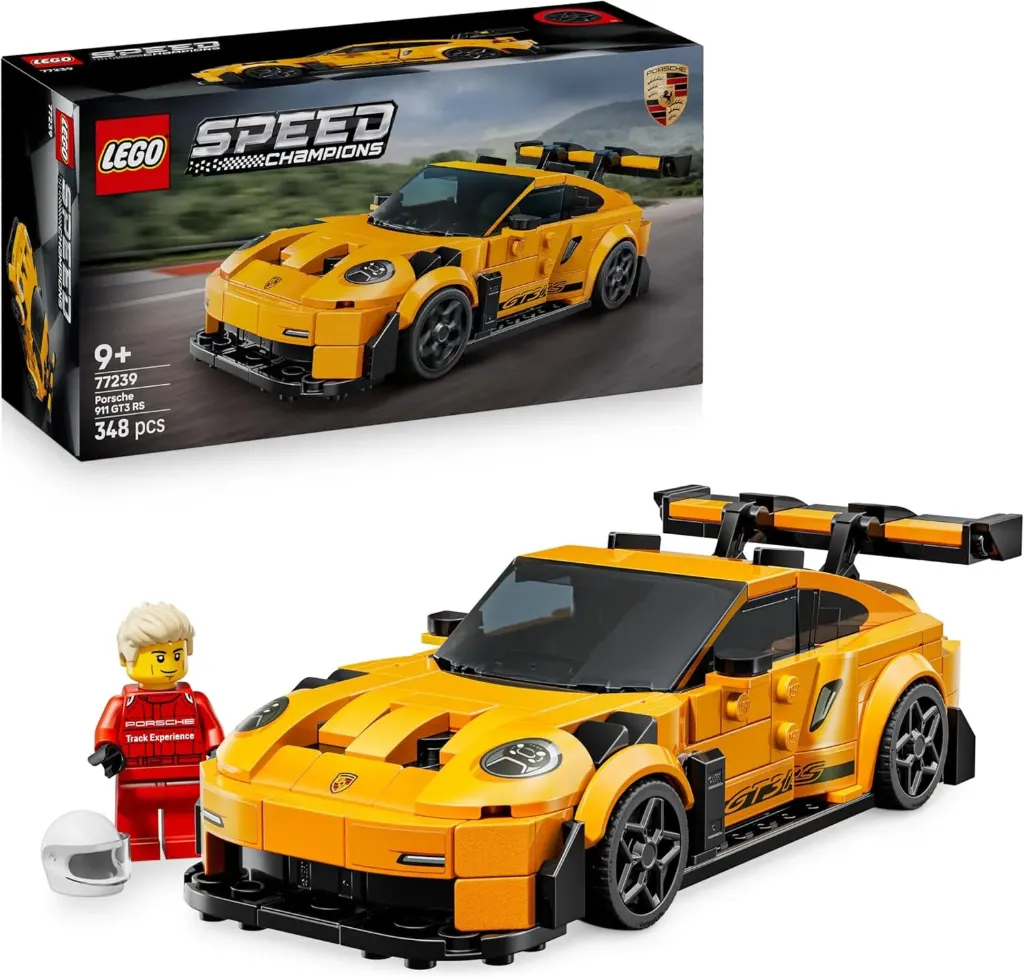 [77239] LEGO Speed Champions Supercar Porsche 911 GT3 RS - Jouet Voiture - Maquette à Construire avec Minifigurine de Pilote - Idée de Cadeau d'anniversaire pour Garçon dès 9 Ans 