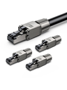 UGREEN Lot de 4 Cat 7 Connecteur RJ45 Ethernet Réseau Embout Fiche 10Gbps Installation sans Outil AWG 22-24