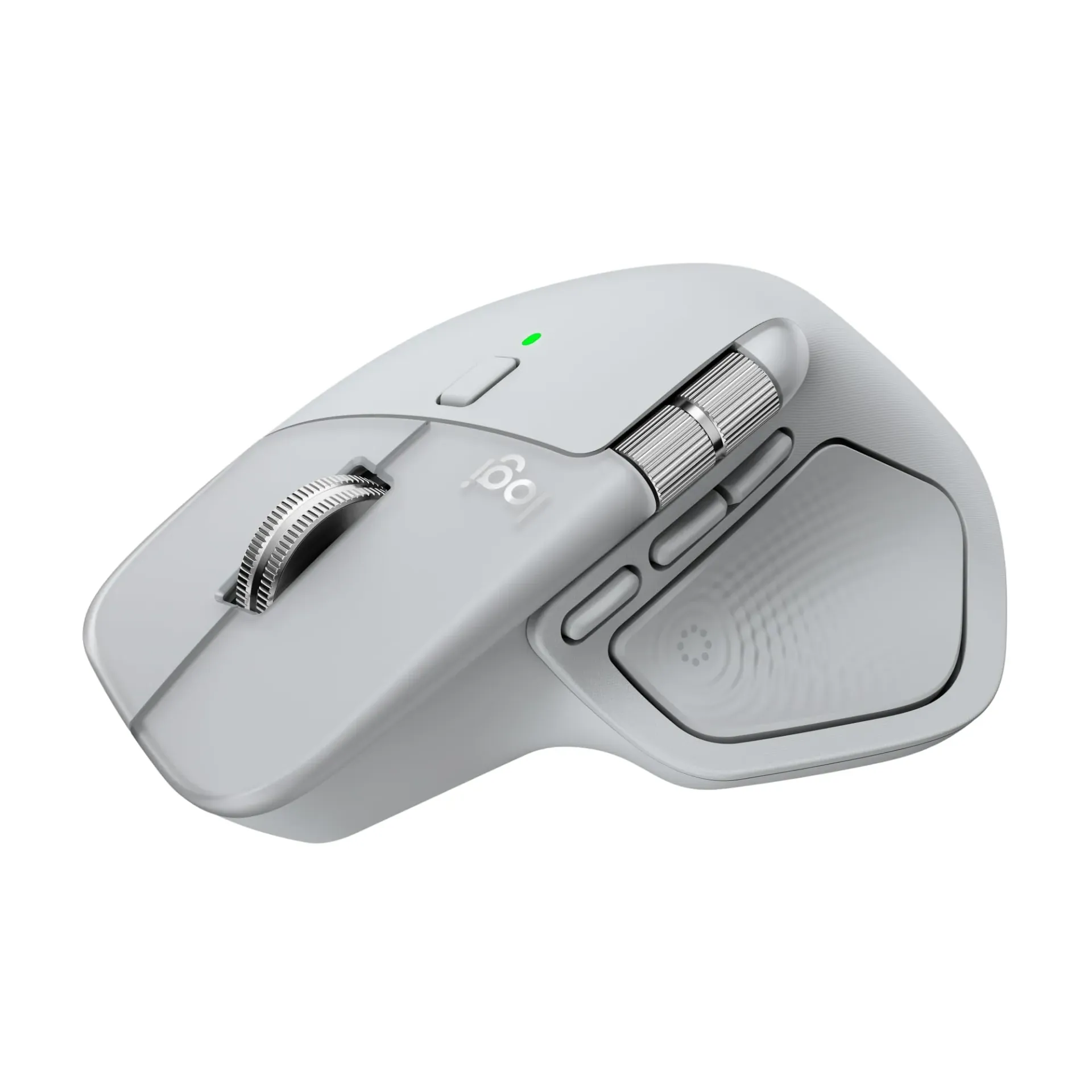 Logitech MX Master 4, souris sans fil 8 000 DPI avec retour haptique (Gris clair)
