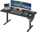 SONGMICS Bureau Électrique Réglable en Hauteur, 160 x 70 cm, Noir d'encre
