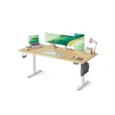 SONGMICS Bureau Électrique Réglable en Hauteur, 180 x 80 cm, Doré Chêne