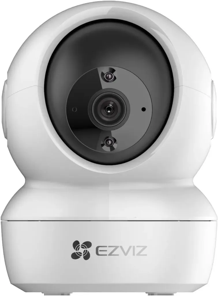 EZVIZ H6c Pro Caméra de sécurité PTZ Full HD pour intérieur Smart Home Security 2 MP Vision nocturne intelligente avec surveillance automatique des mouvements