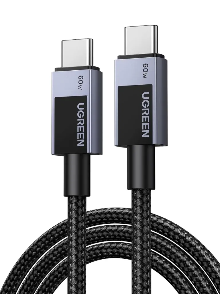 [L524 55765] UGREEN L524, câble USB-C 60 W tressé, 1 m