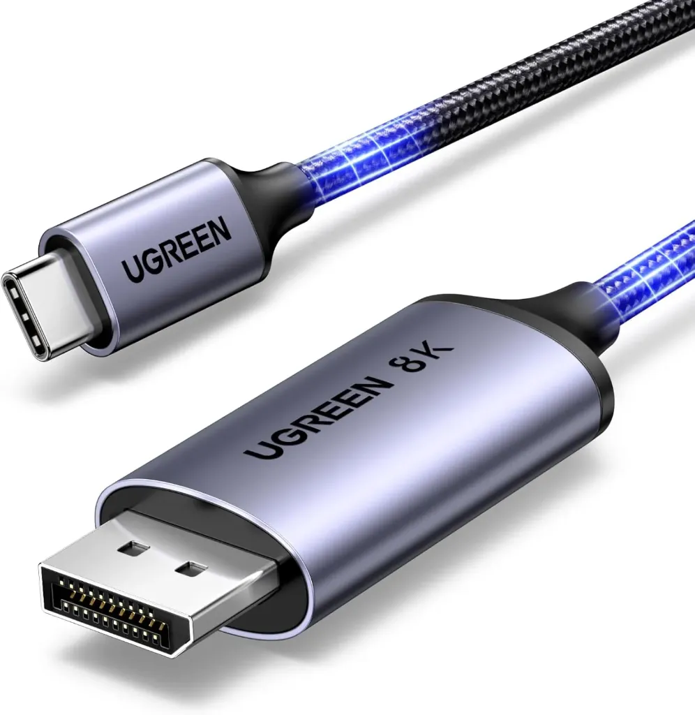 [CM556 25158] UGREEN Câble USB C vers DisplayPort 1.4 8K 60Hz 4K 240Hz (2M)