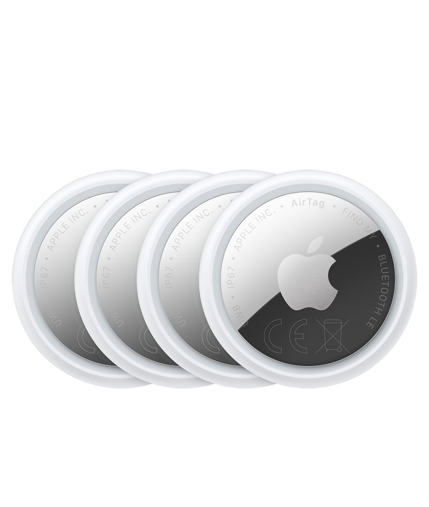 Apple Lot de 4 AirTags  (2ᵉ génération) : Traqueur pour Porte-clés, Portefeuille et Plus Encore