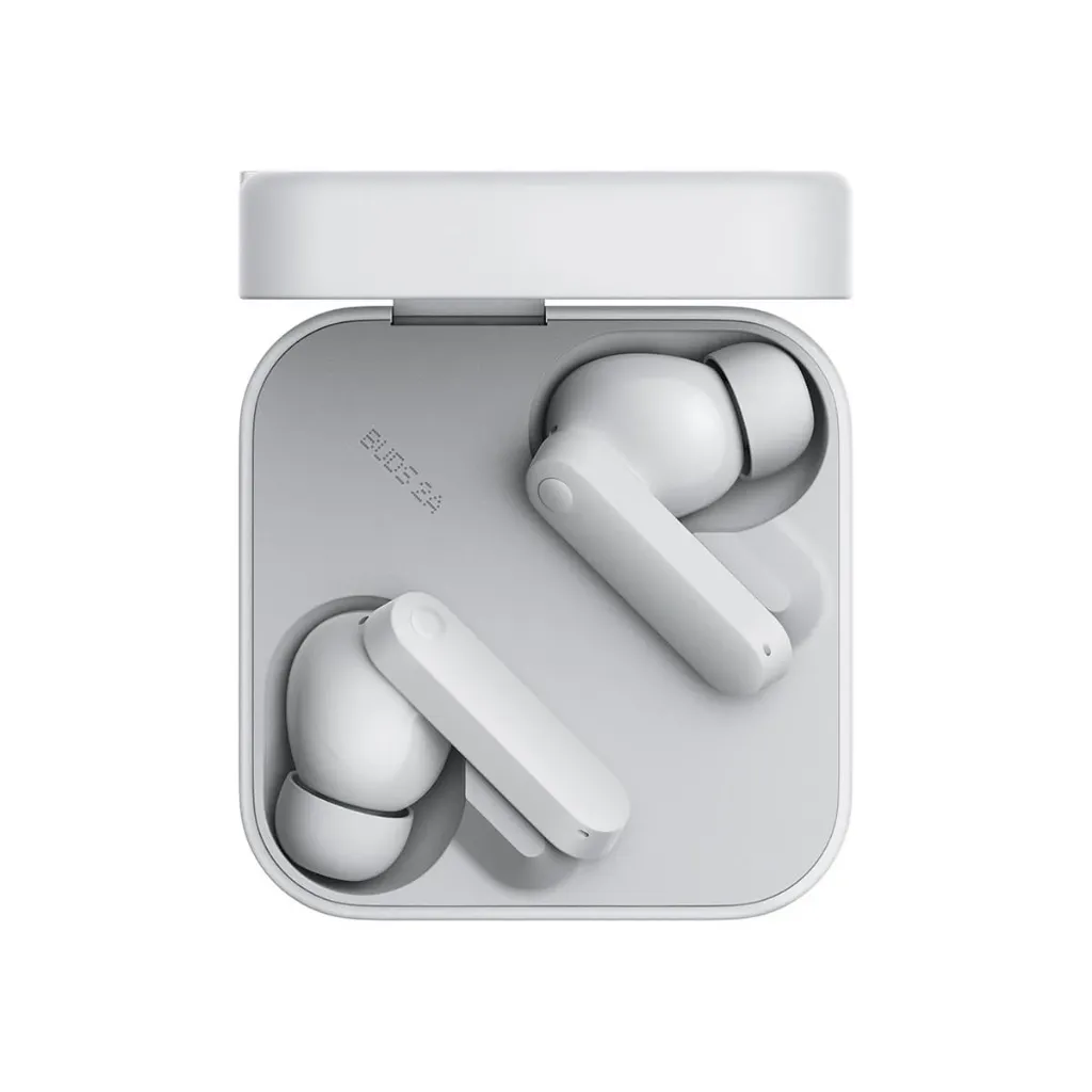 CMF BY NOTHING Buds 2a écouteurs Bluetooth sans Fil,Bluetooth 5.4 42 DB Réduction Active du Bruit,35.5H Gris Clair