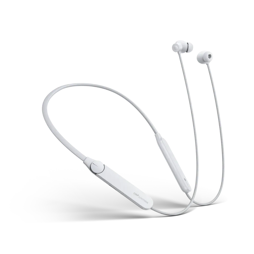 CMF by Nothing Neckband Pro Casque Bluetooth avec suppression active du bruit 50 dB, cadran intelligent, 37 heures de lecture (gris clair)