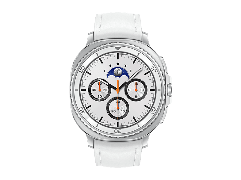 Samsung Galaxy Watch8 Classic, Montre Connectée, Couronne rotative, Galaxy AI, Coach Sommeil, Coach Running, 4G, 46mm, Blanc