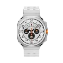 Samsung Galaxy Watch Ultra (2025), Montre Connectée, Bouton d'action, Galaxy AI, GPS Double fréquence, 4G, 47mm, Blanc Titane
