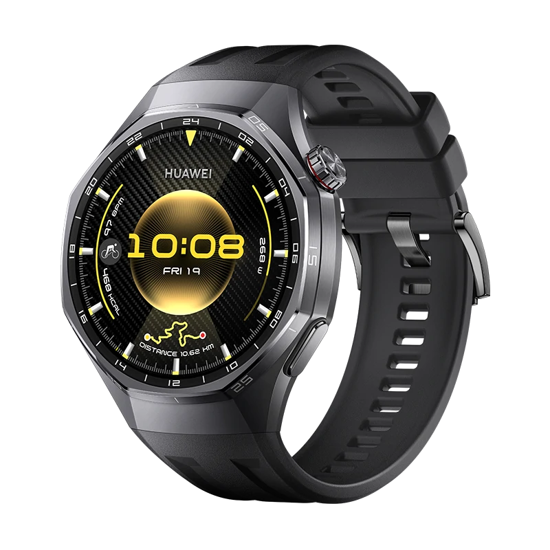 HUAWEI Watch GT 6 Pro GPS 46mm Montres connectées, Écran AMOLED de 1,47 Pouce, Jusqu'à 21 Jours d'autonomie, Cyclisme de Niveau Professionnel, Fonctionne avec iOS et Android, Analyse ECG, Noir