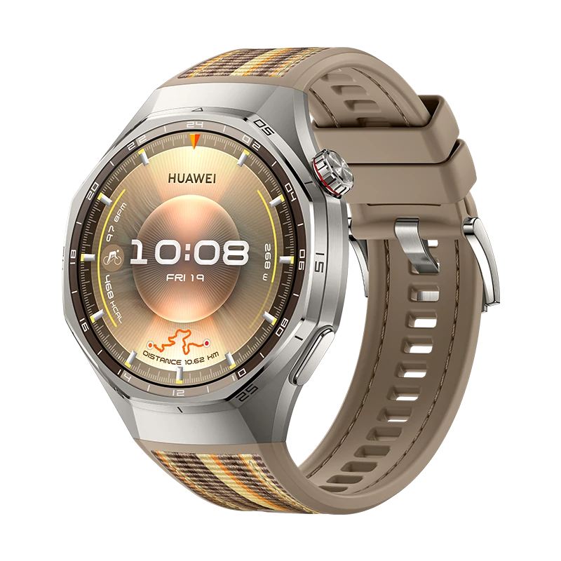 HUAWEI Watch GT 6 Pro GPS 46mm Montres connectées, Écran AMOLED de 1,47 Pouce, Jusqu'à 21 Jours d'autonomie, Cyclisme de Niveau Professionnel, Fonctionne avec iOS et Android, Analyse ECG, Marron