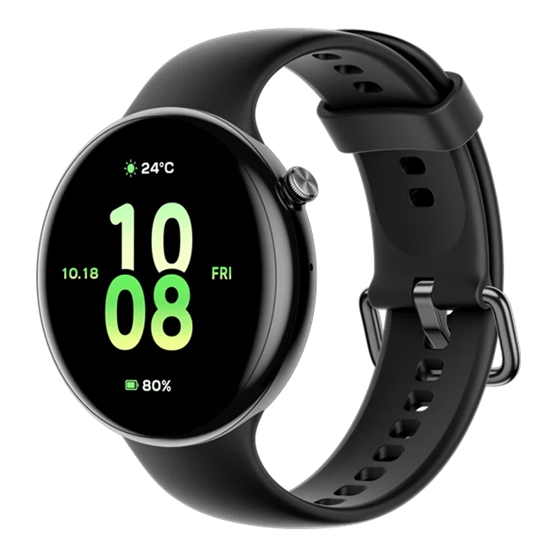 HONOR Watch Fit 44mm Montres connectées, Écran AMOLED de 1,32 Pouce, Compatible avec iOS et Android, Noir