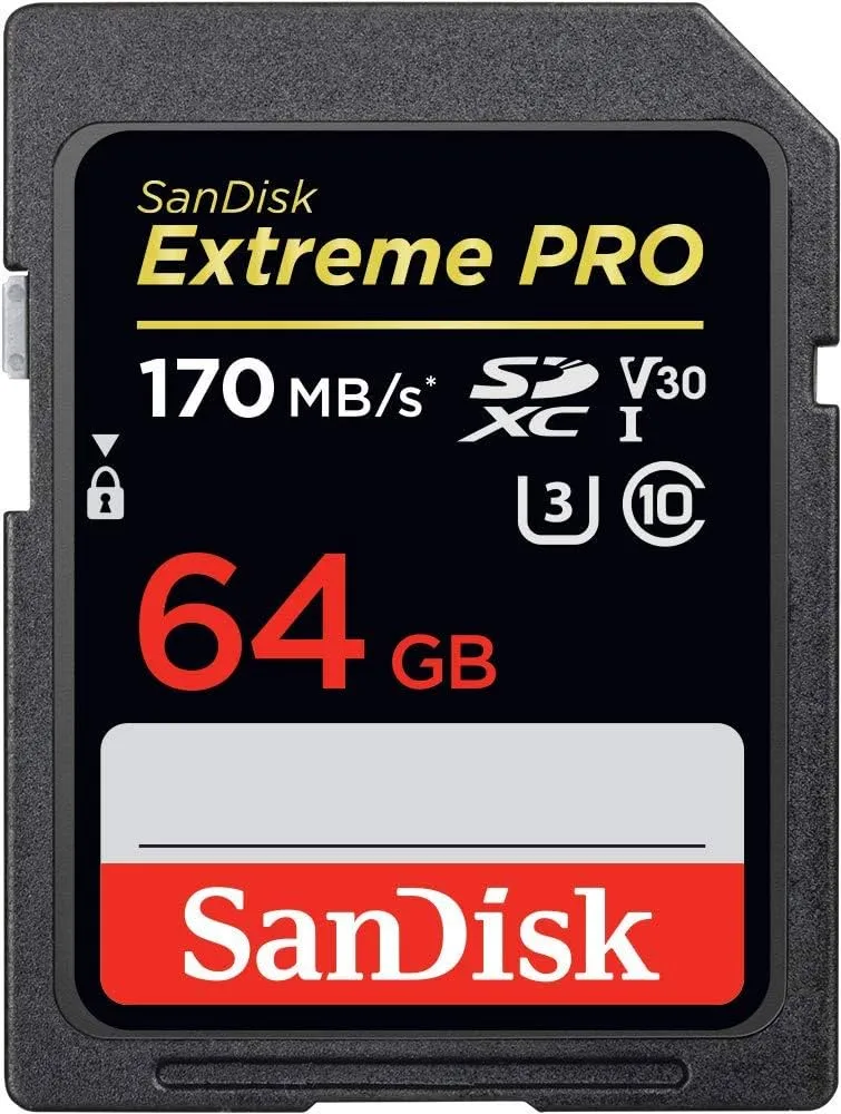 SanDisk Extreme PRO Carte SDXC 64 Go (Carte Micro SD V30, Vitesse de Transfert jusqu'à 200 Mo/s