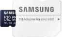 Samsung Carte Mémoire MicroSDXC, PRO Ultimate , 512 Go, vitesse de lecture jusqu'à 200 Mo/s, avec adaptateur SD