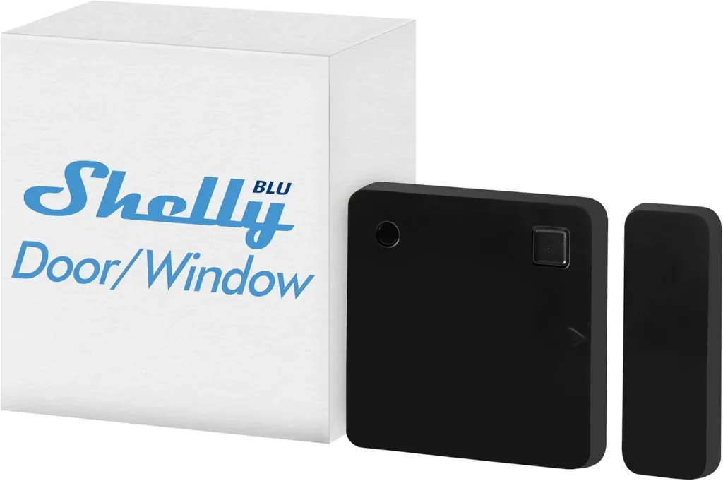 Shelly Blu Door/Window Noir - Détecteur d’Ouverture Porte/fenêtre Bluetooth