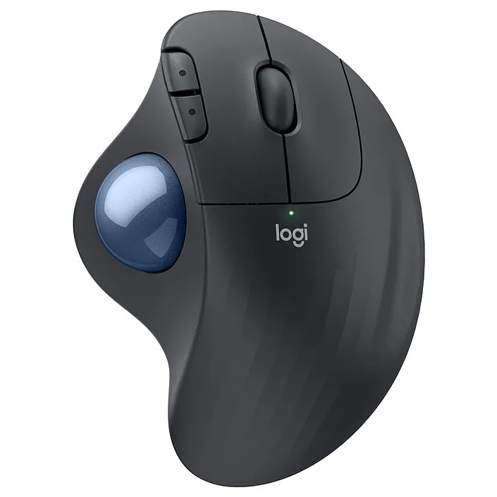 Logitech ERGO M575S, trackball sans fil ergonomique 2 000 DPI (Graphite)