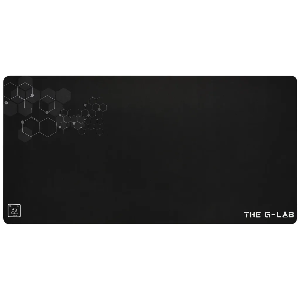 The G-Lab Pad Barium, tapis de souris gaming XXL 900 × 450 × 3 mm (Noir)