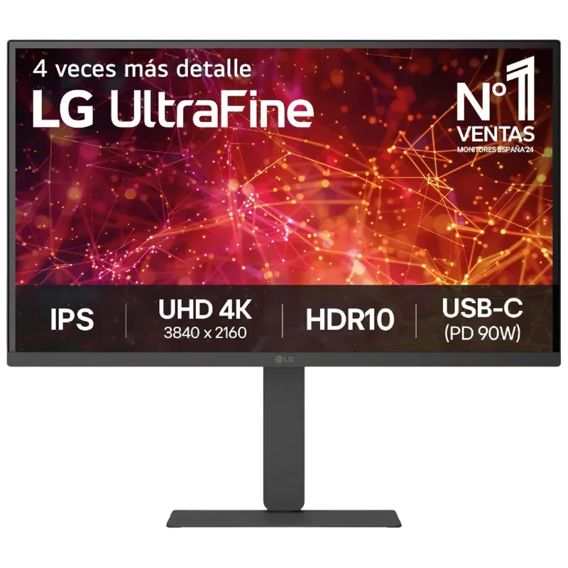 LG 27U730A-B - Moniteur 4K Ultra UHD, 27 pouces (3840 x 2160) pixels, dalle IPS, 60 Hz, HDR10, 5ms , DCI-P3 98 %, port USB-C, Haut-parleurs intégrés ,inclinaison Noir