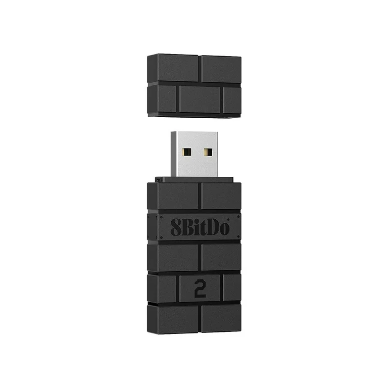 8BitDo USB Wireless Adapter 2, adaptateur Bluetooth (Noir)