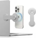 elago Support de Téléphone Magnétique pour Ordinateur Portable Compatible avec MagSafe pour iPhone, Pliable, Compatible avec MacBook