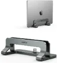 UGREEN Support Ordinateur Vertical en Aluminium Laptop pour Portable Bureau Réglable  (Gris)