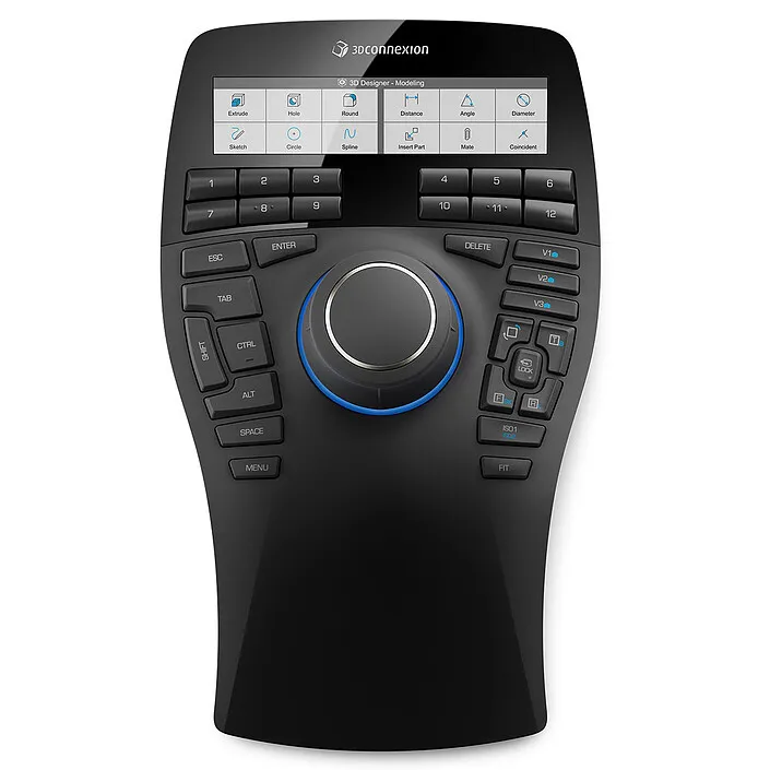 3Dconnexion SpaceMouse Enterprise - Souris 3D - 31 Boutons - Filaire - USB, Noir