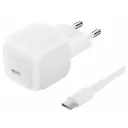 Belkin BoostCharge Chargeur secteur USB-C 45 W avec câble (Blanc)