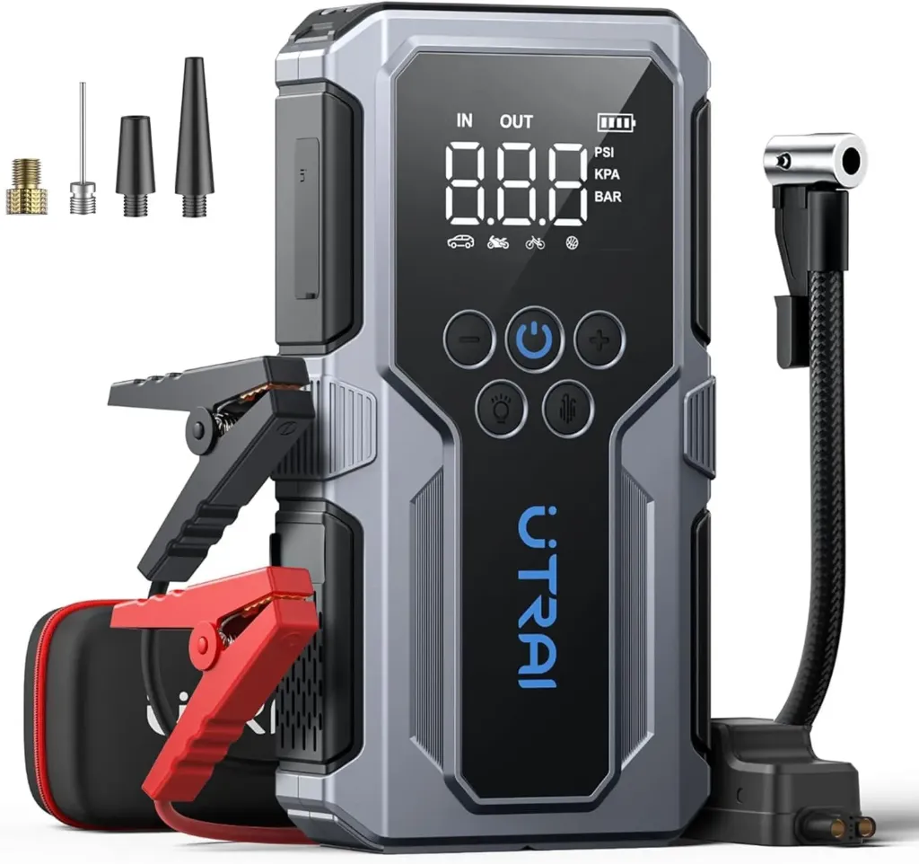 [JS-9] UTRAI, booster 6 000 A avec gonfleur 150 PSI et écran LED