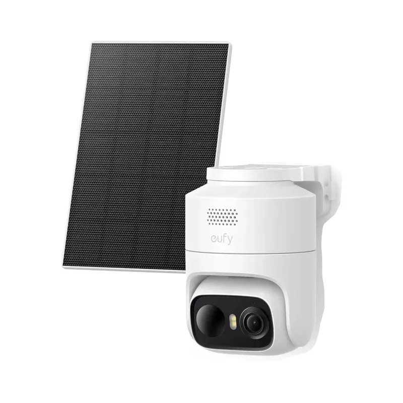 eufy Security eufyCam C37, Suivi IA motorisé à 360°, Solaire 2K