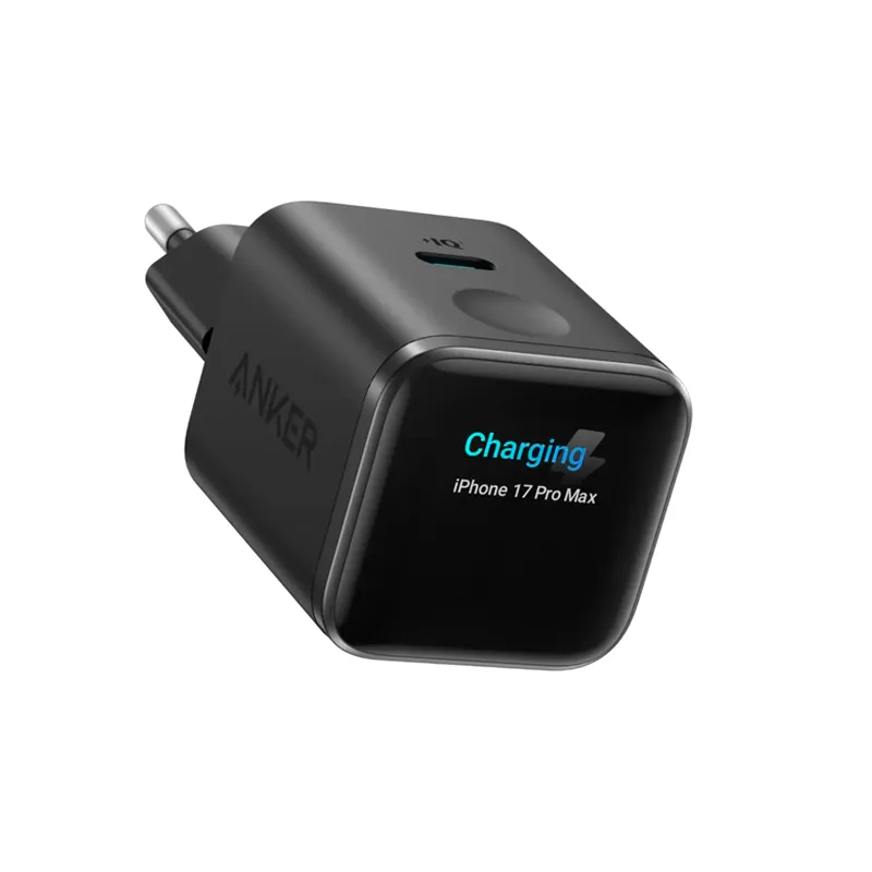 [A121D311] Anker Nano Chargeur USB-C intelligent 45 W avec écran (Noir)