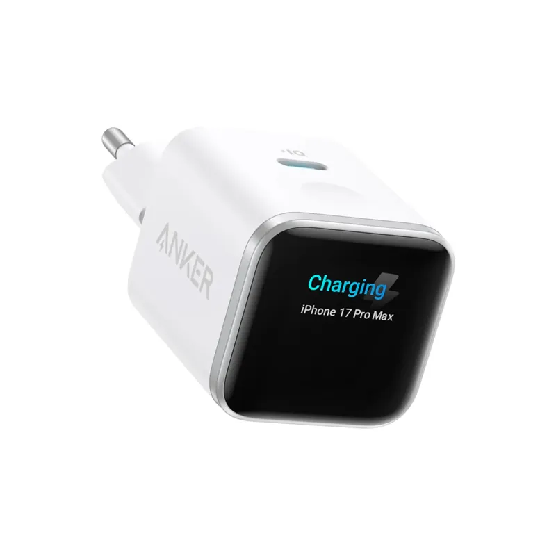 [A121D321] Anker Nano Chargeur USB-C intelligent 45 W avec écran (Blanc)