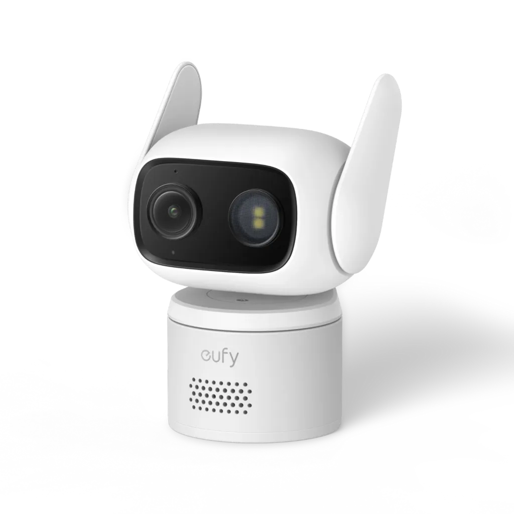 Caméra filaire eufy C31, caméra 360° extérieure et intérieure, Blanc