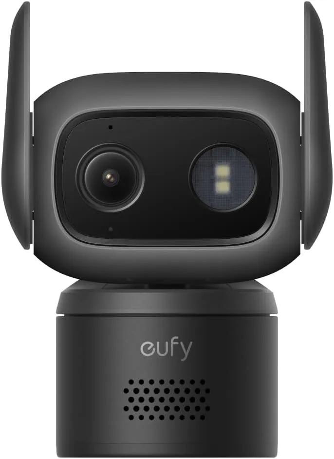[C31] Caméra filaire eufy C31, caméra 360° extérieure et intérieure, Noir
