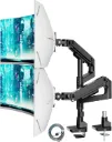 ARES WING, bras pour moniteur de 17 à 49 pouces avec USB et prises, 20 kg (Noir)