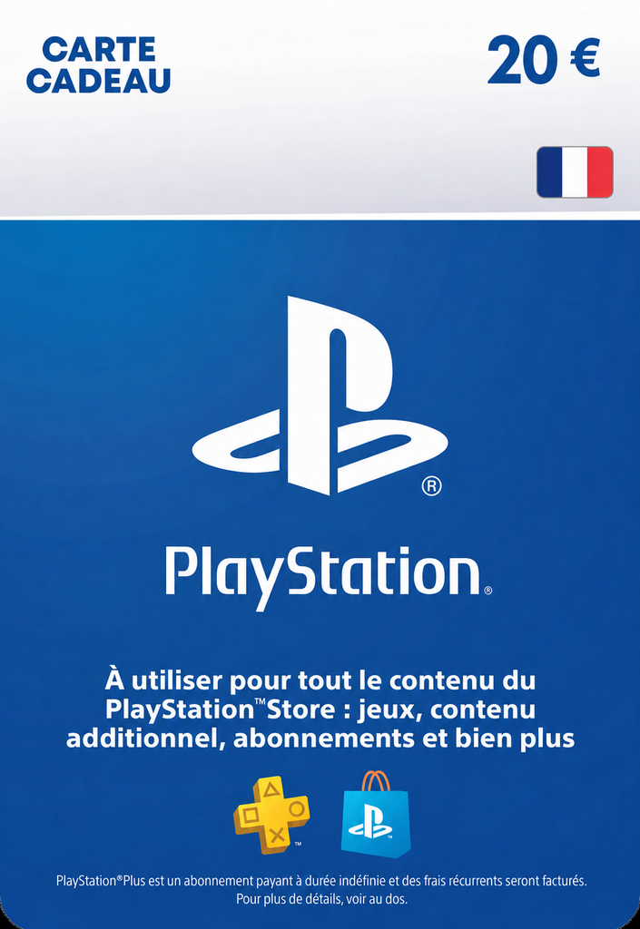 Carte PlayStation 20 €