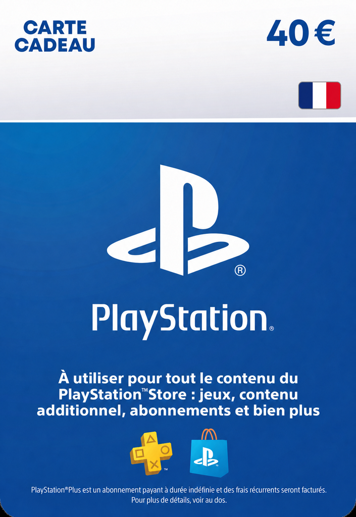 Carte PlayStation 40 €