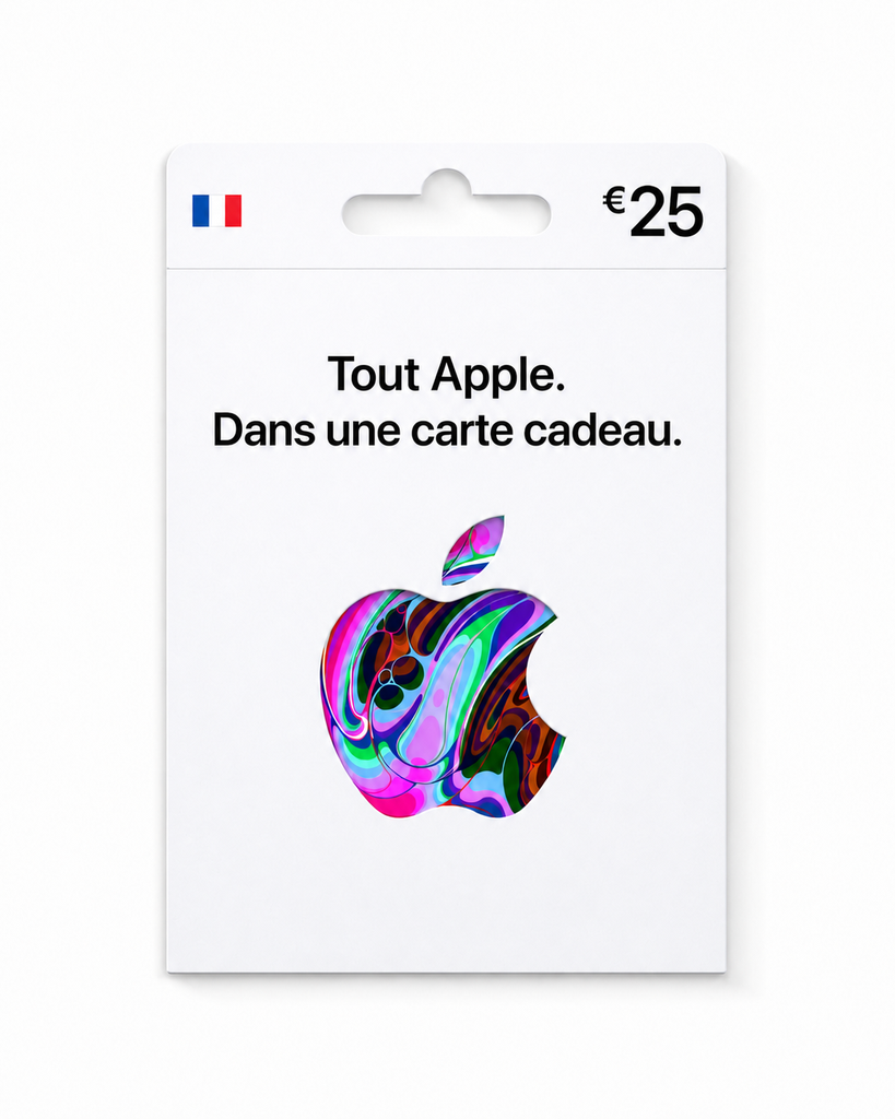 Carte cadeau Apple 25 €